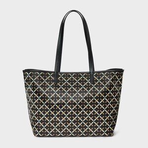 A New Day Black Coated Canvas Tote Bag – Large, Durable, Everyday Carry